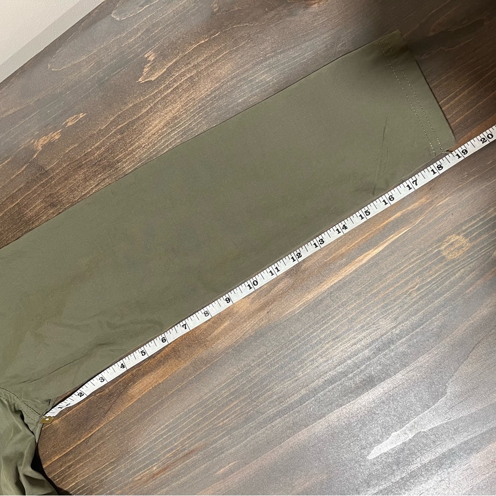 Mossimo Supply Co. longline lightweight jacket, olive/gold hardware, medium - Picture 13 of 14